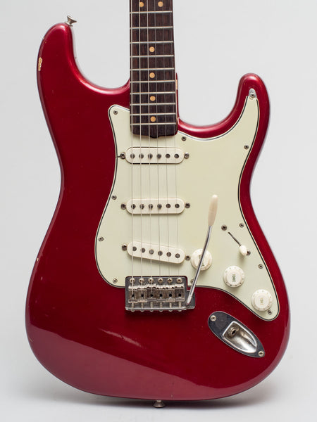 1963 Fender Stratocaster Candy Apple Red – TR Crandall Guitars
