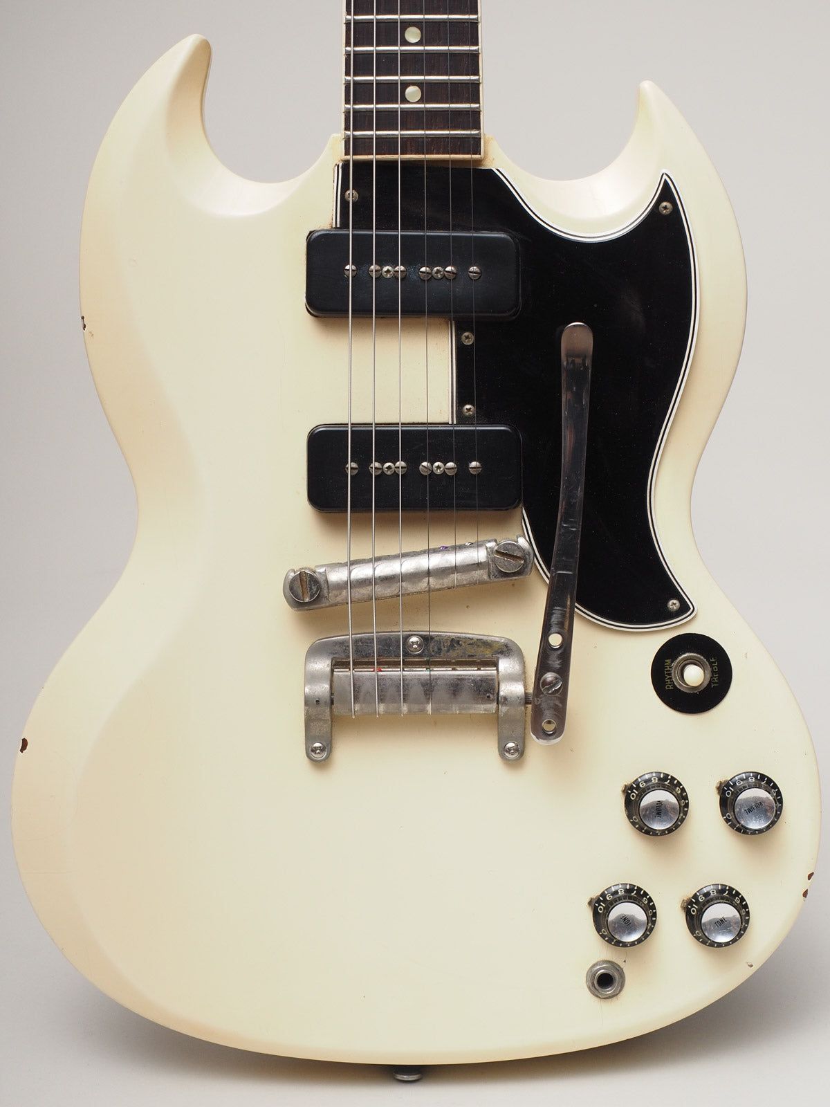 Gibson SG モデル品！1962年オリジナルプレート搭載！クリームボディ Vintage 1962 Gibson SG Special Solidbody Electric Guitar – TR