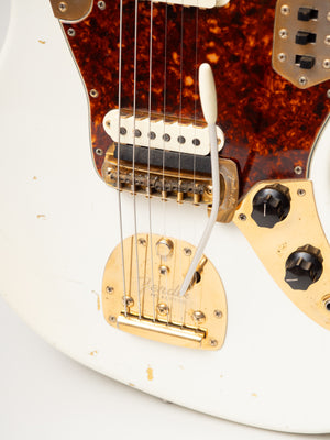 1963 Fender Jaguar Arctic White with Gold Hardware