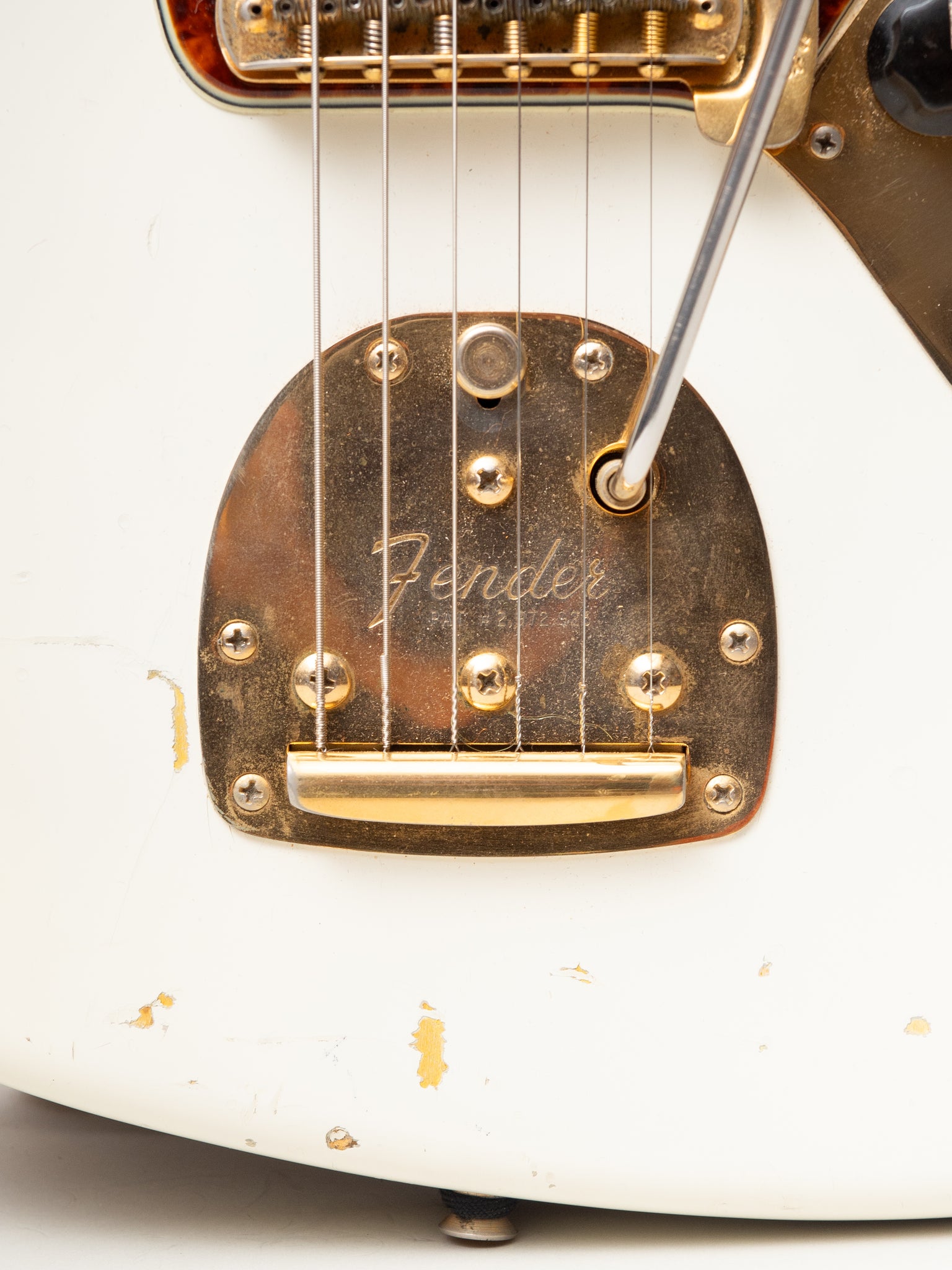 1963 Fender Jaguar Arctic White with Gold Hardware