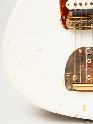 1963 Fender Jaguar Arctic White with Gold Hardware