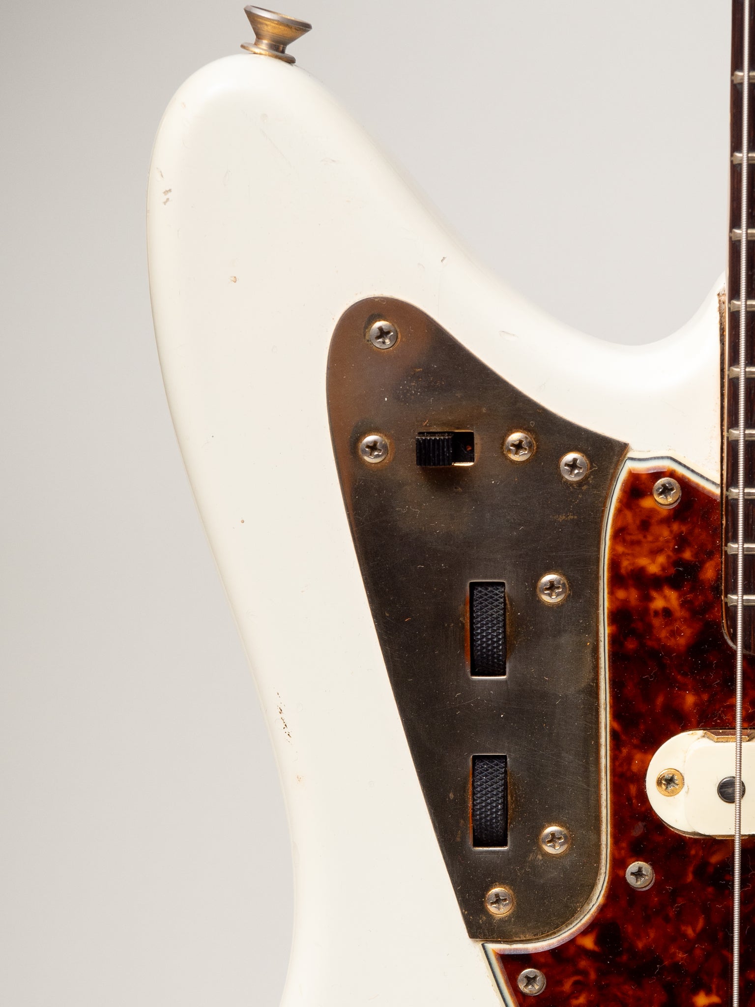 1963 Fender Jaguar Arctic White with Gold Hardware