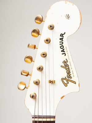 1963 Fender Jaguar Arctic White with Gold Hardware