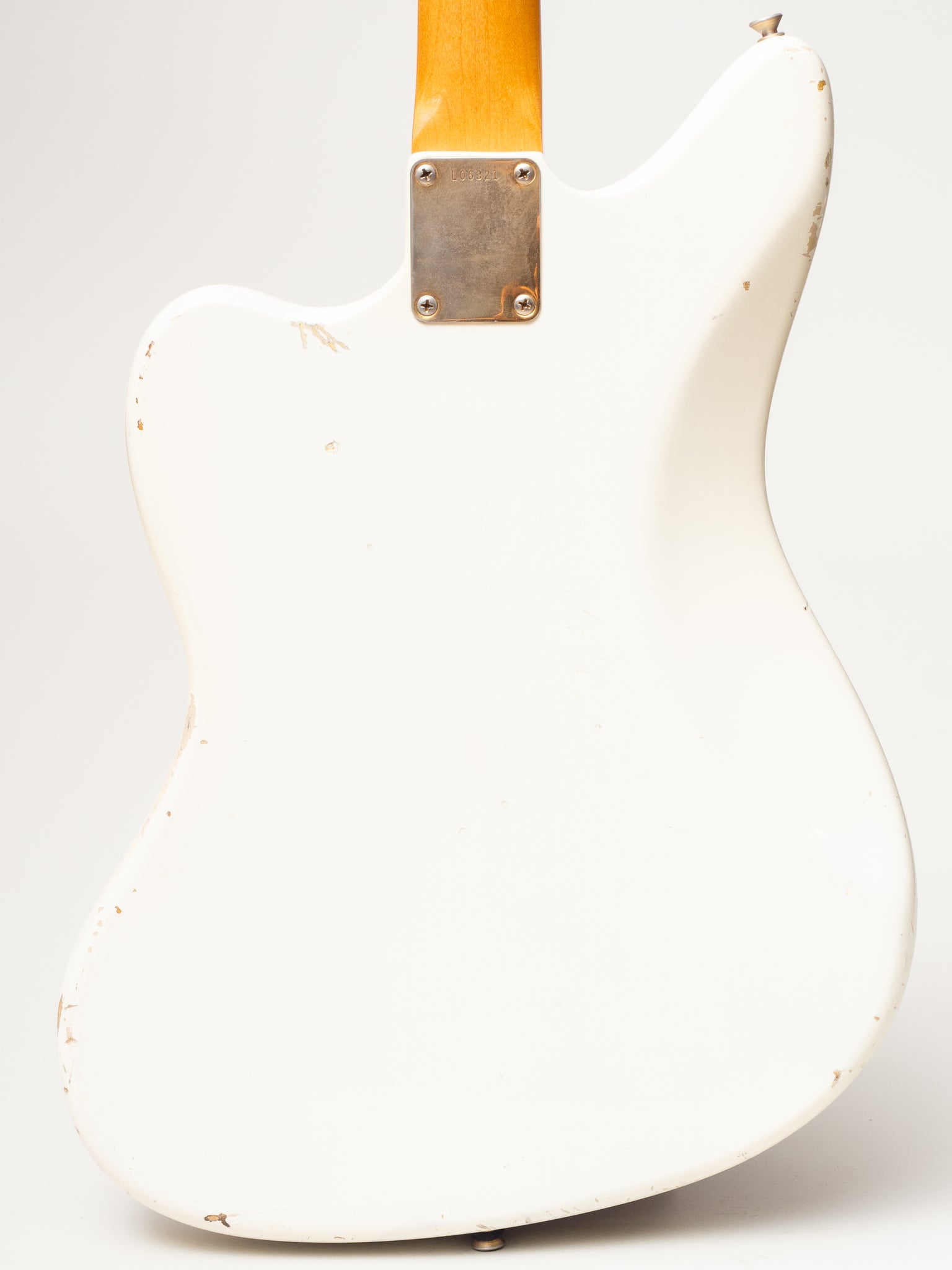 1963 Fender Jaguar Arctic White with Gold Hardware