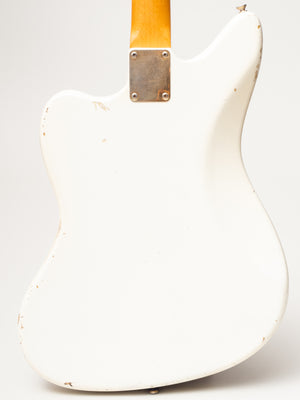 1963 Fender Jaguar Arctic White with Gold Hardware