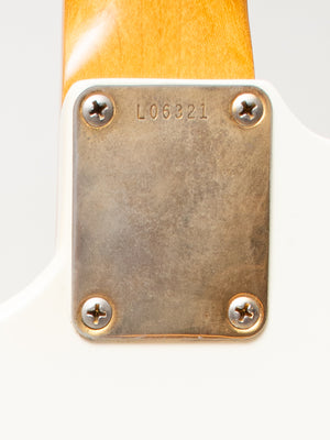 1963 Fender Jaguar Arctic White with Gold Hardware