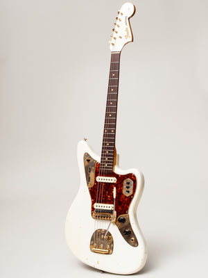 1963 Fender Jaguar Arctic White with Gold Hardware