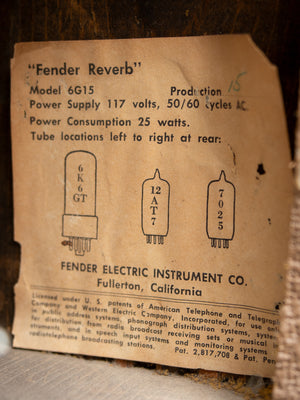 1963 Fender Reverb 6G15