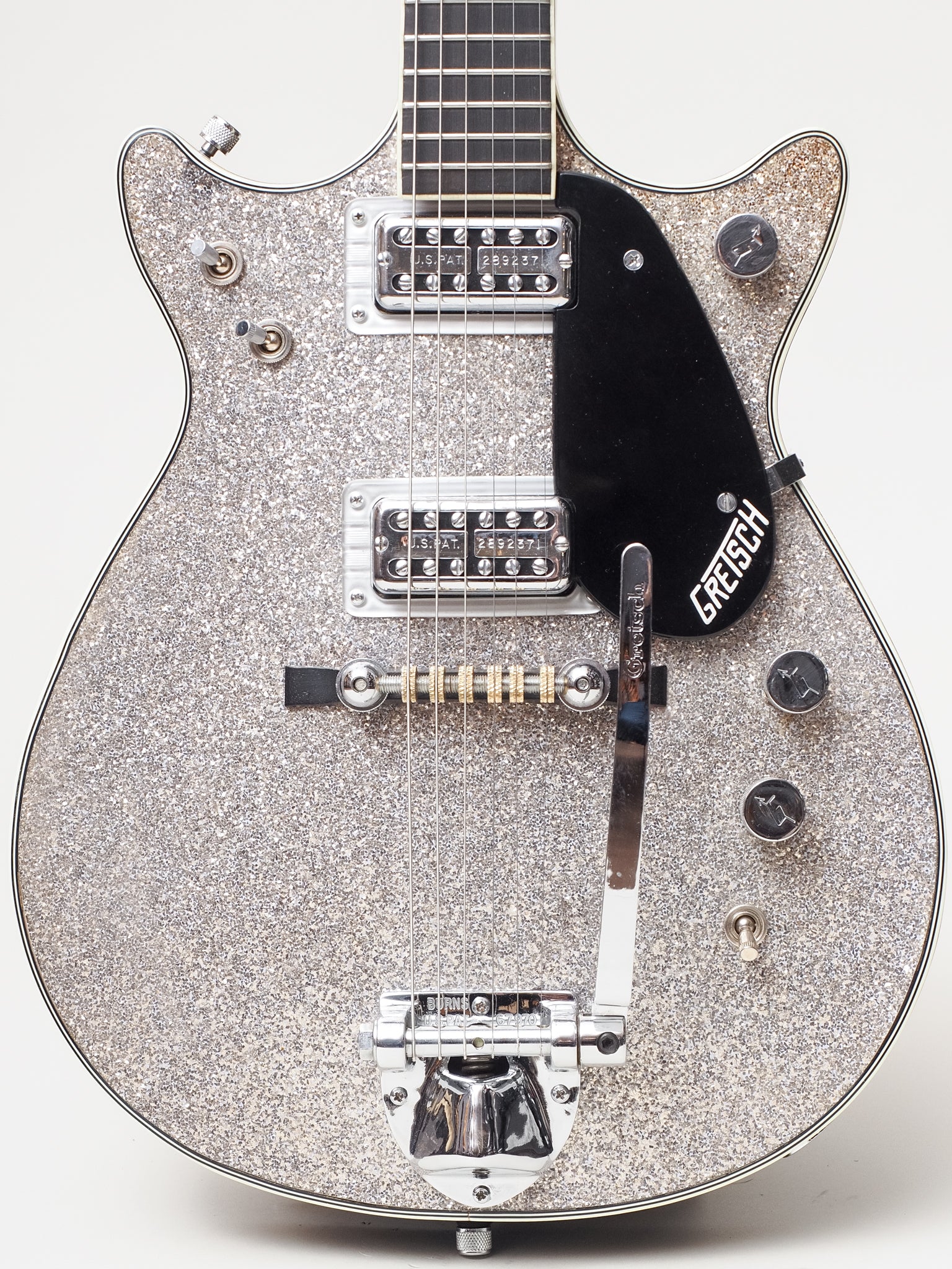 GRETSCH シルバー エレキギター 1964 Gretsch Sparkle Jet 6129 – TR Crandall Guitars