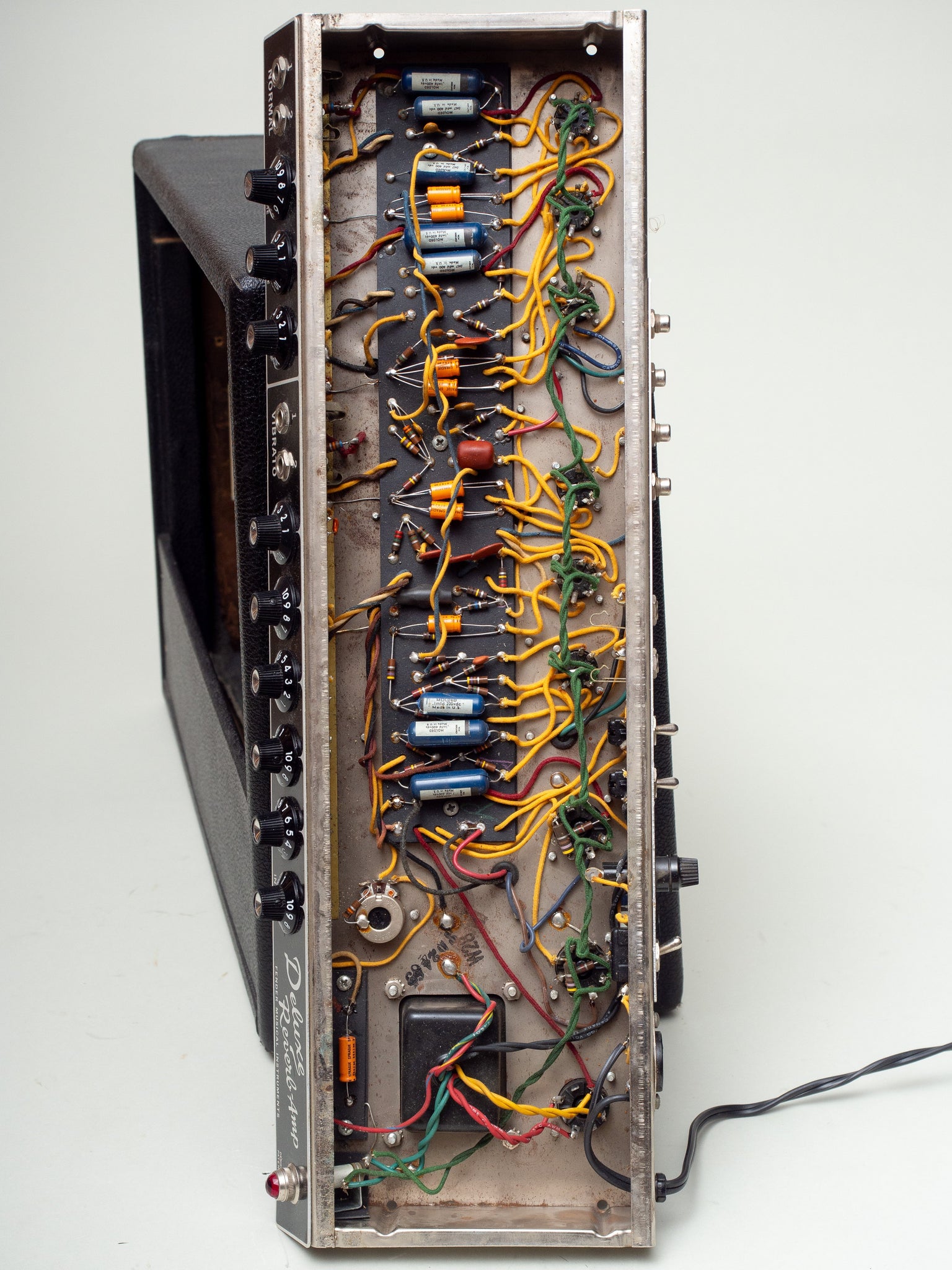 Fender Spring Reverb Parts Vintage 1965 Fender Deluxe Reverb Electric Guitar Tube Amplifier – TR ...