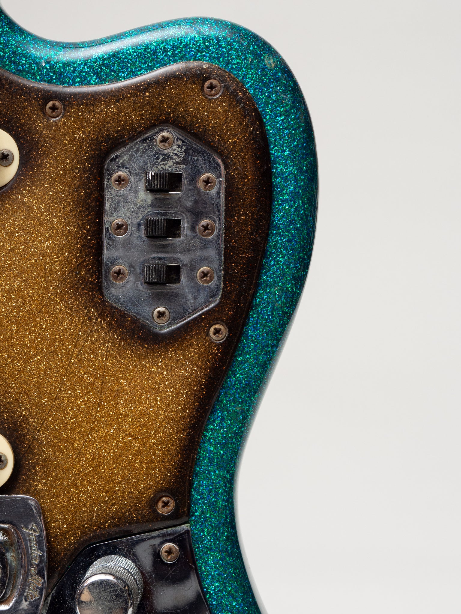 1965 Fender Jaguar Original Blue Green Sparkle