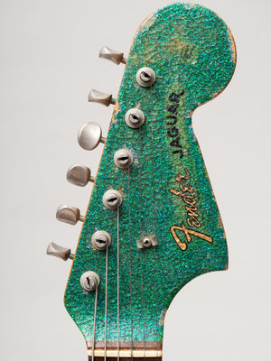 1965 Fender Jaguar Original Blue Green Sparkle