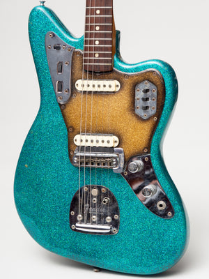 1965 Fender Jaguar Original Blue Green Sparkle