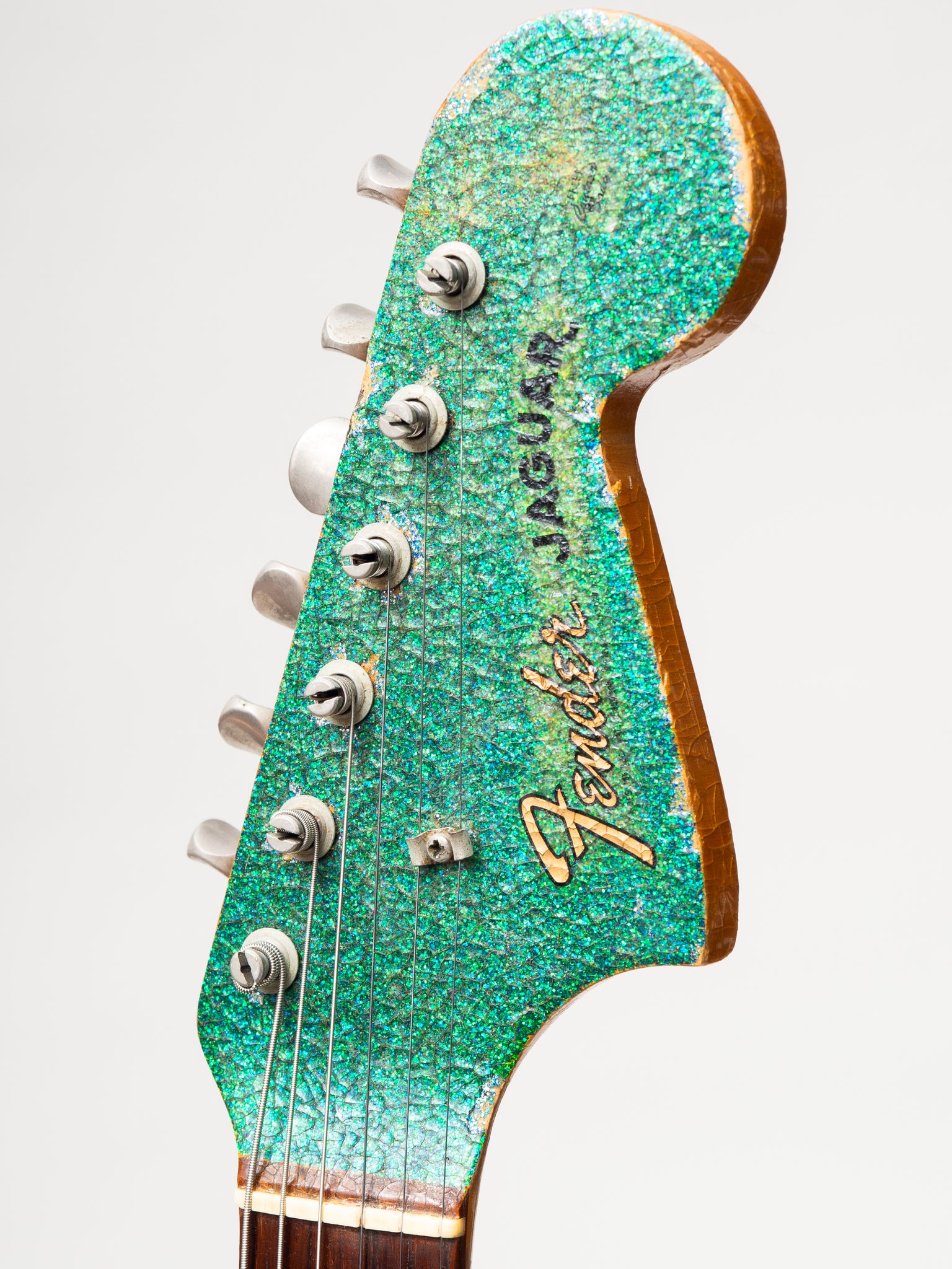 1965 Fender Jaguar Original Blue Green Sparkle