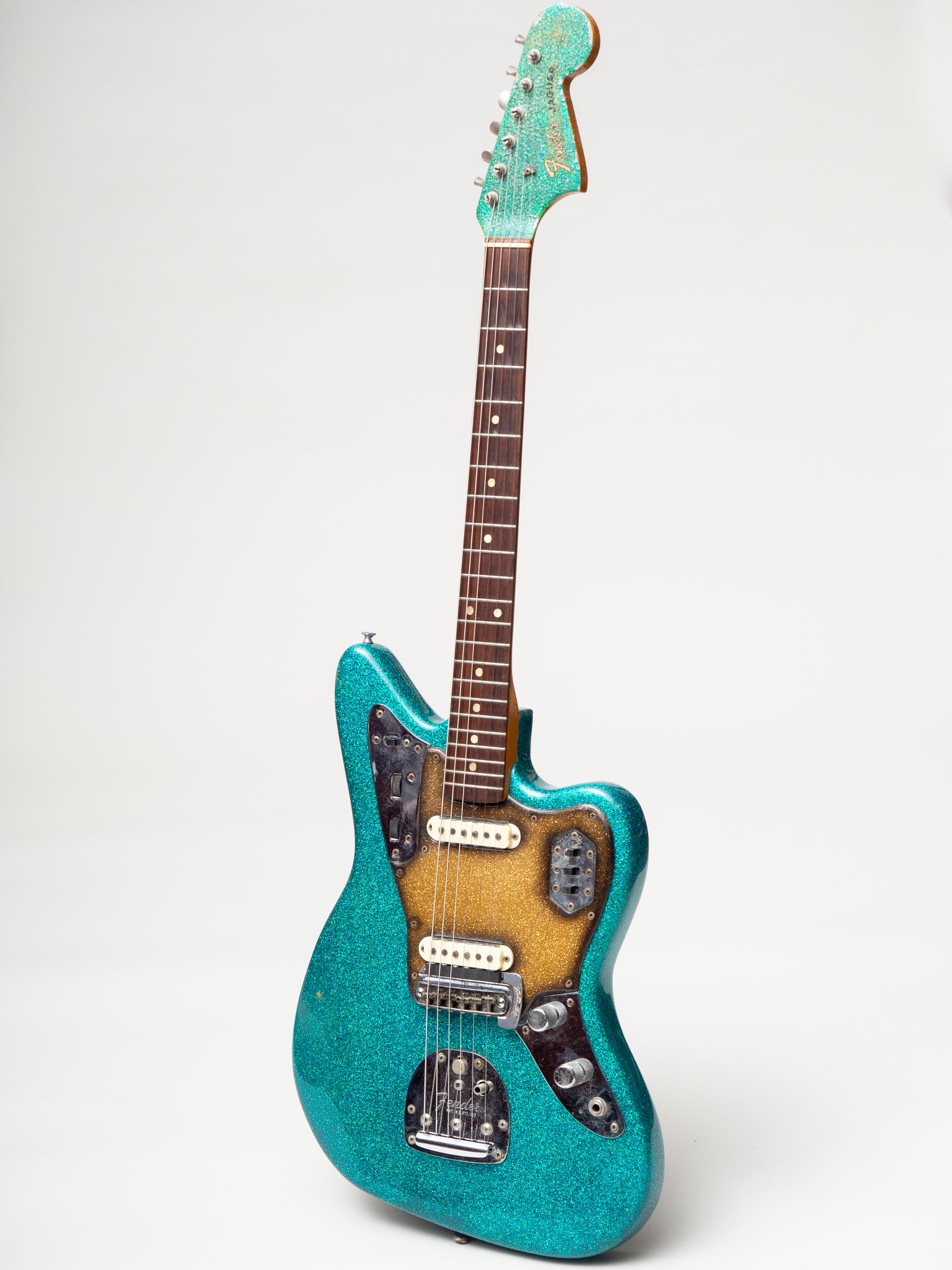 1965 Fender Jaguar Original Blue Green Sparkle