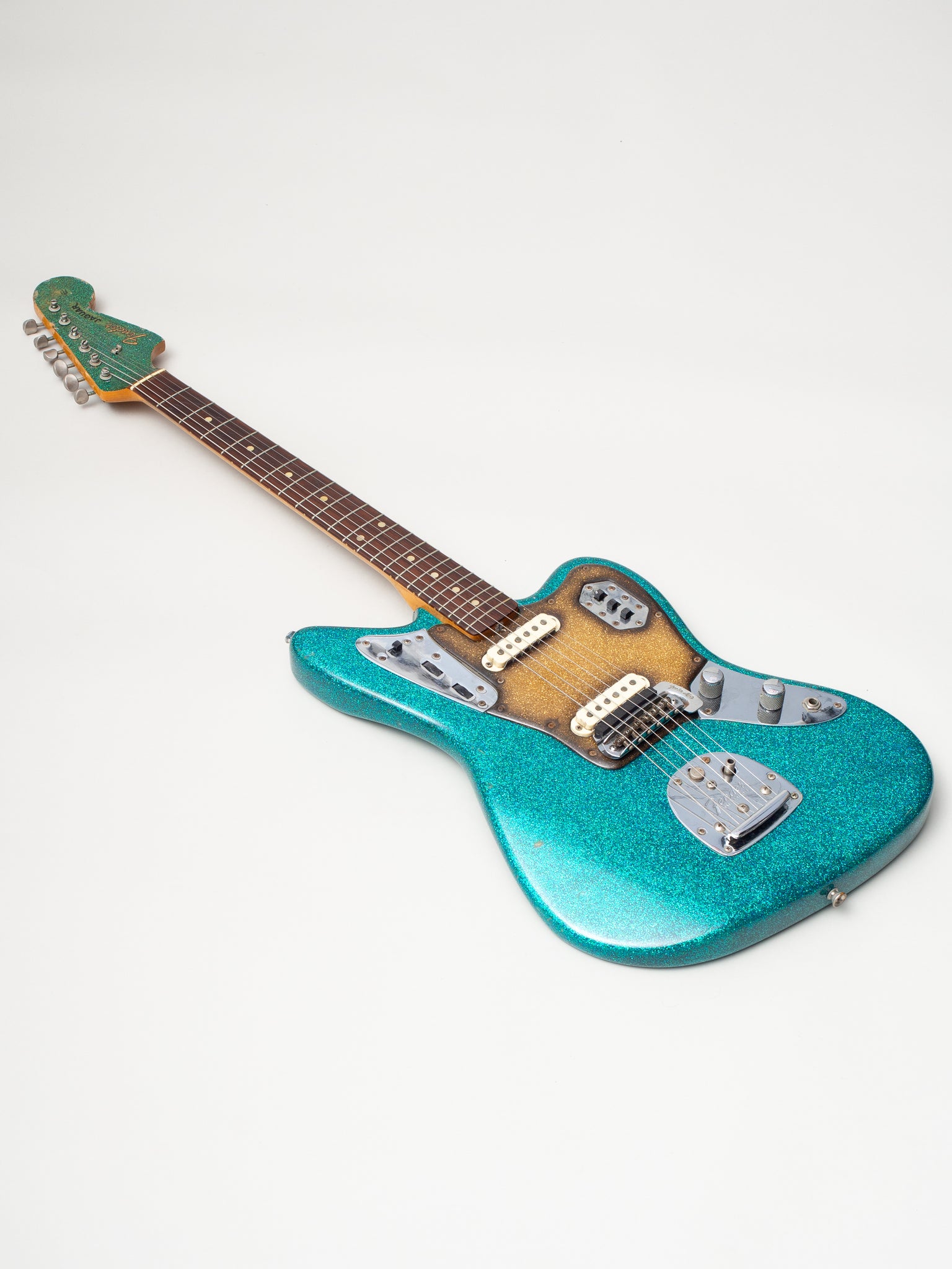 1965 Fender Jaguar Original Blue Green Sparkle