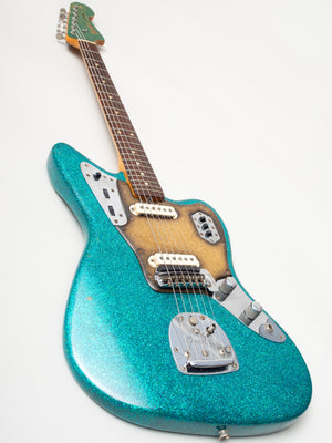 1965 Fender Jaguar Original Blue Green Sparkle