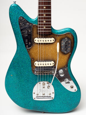 1965 Fender Jaguar Original Blue Green Sparkle