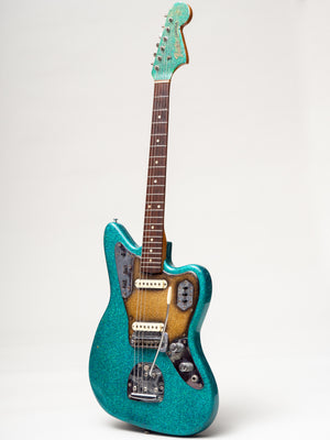 1965 Fender Jaguar Original Blue Green Sparkle