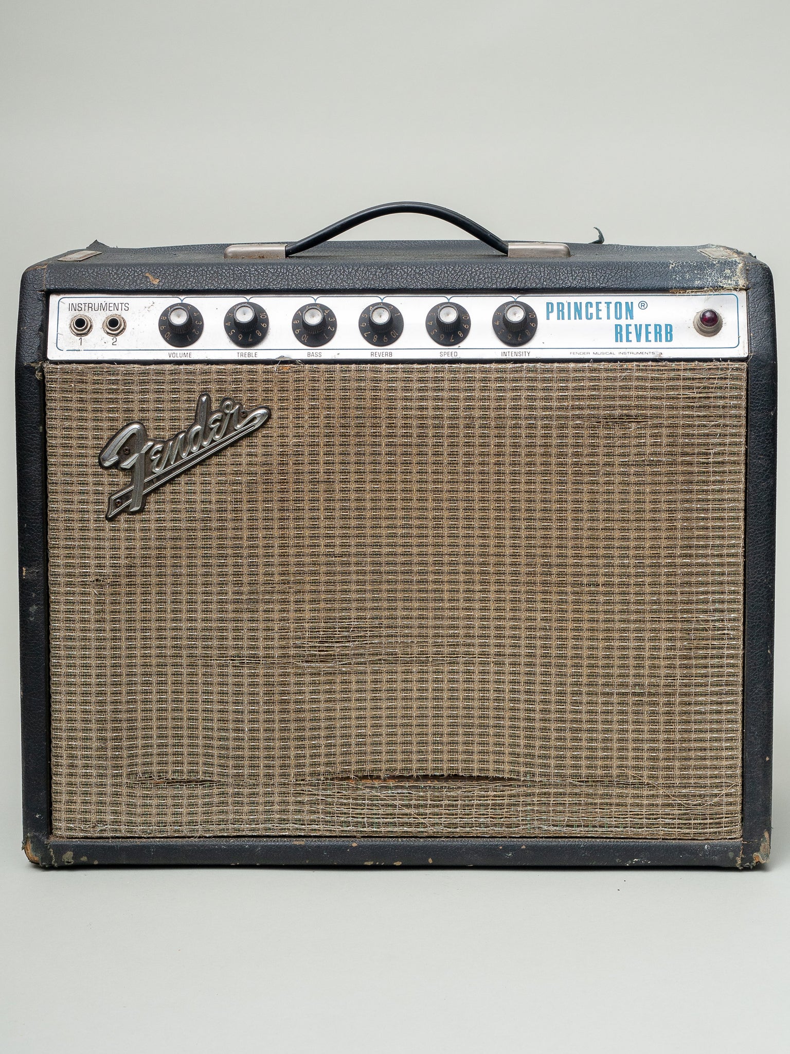 Princeston Reverb Vintage 1973 Fender Princeton Reverb Tube Electric Guitar Amplifier ...