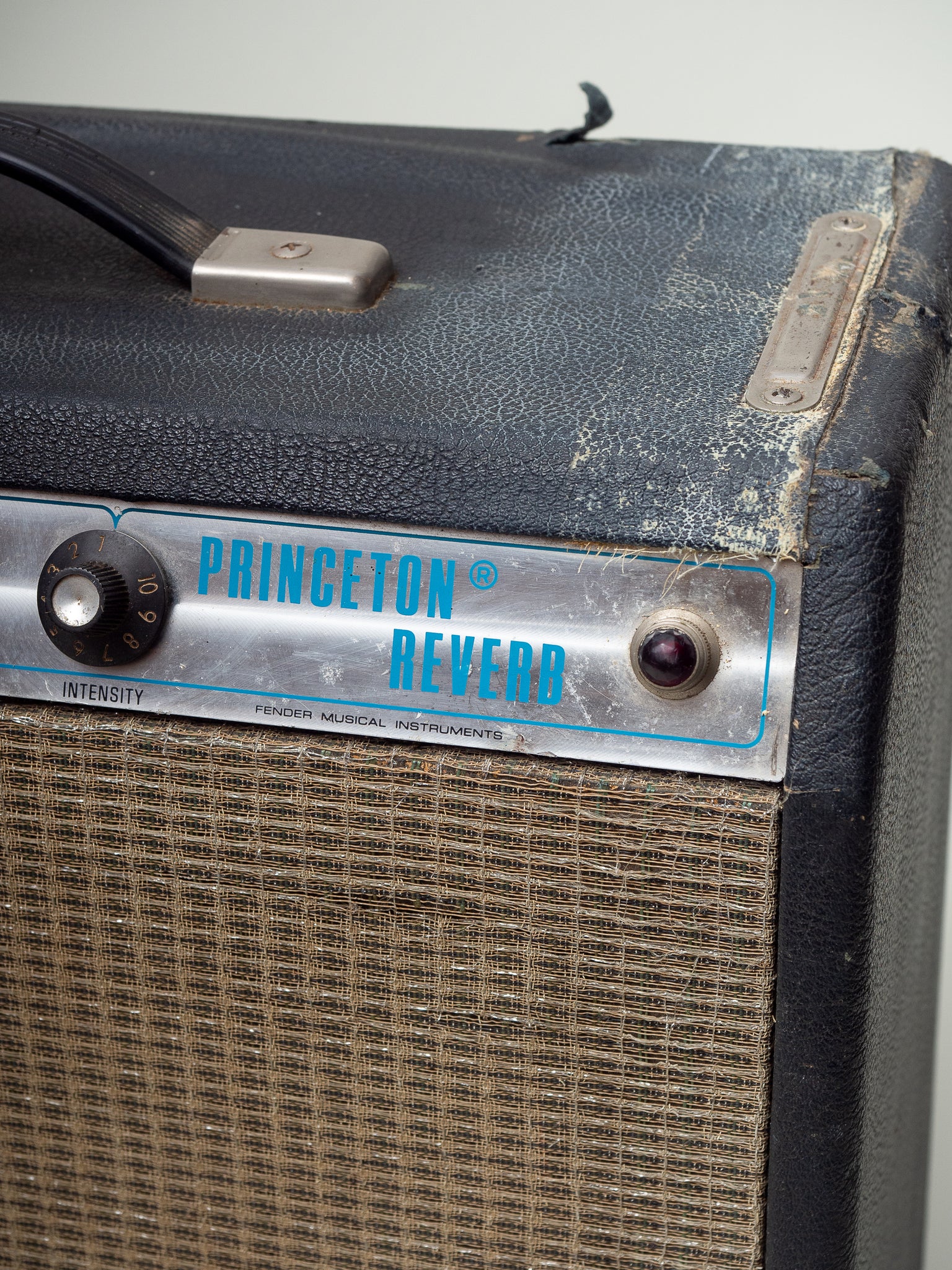 Princeton Reverb Blue Vintage 1973 Fender Princeton Reverb Tube Electric Guitar Amplifier ...