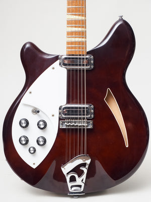 Vintage 1974 Rickenbacker 360/12 Burgandlyglo Left-Handed – TR