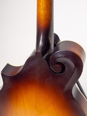 2012 Gibson F-9 Custom #1 Korina Mandolin Neck Heel