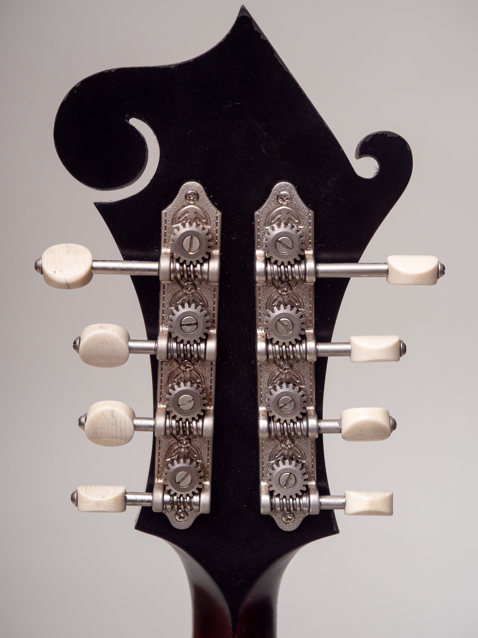 2012 Gibson F-9 Custom #1 Korina Mandolin Headstock Back