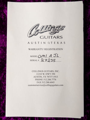 2018 Collings OM1AJL SN 27235
