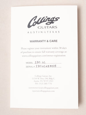 2025 Collings I-30LC SN 25858
