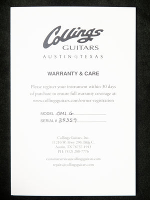 2025 Collings OM1G SN 35359