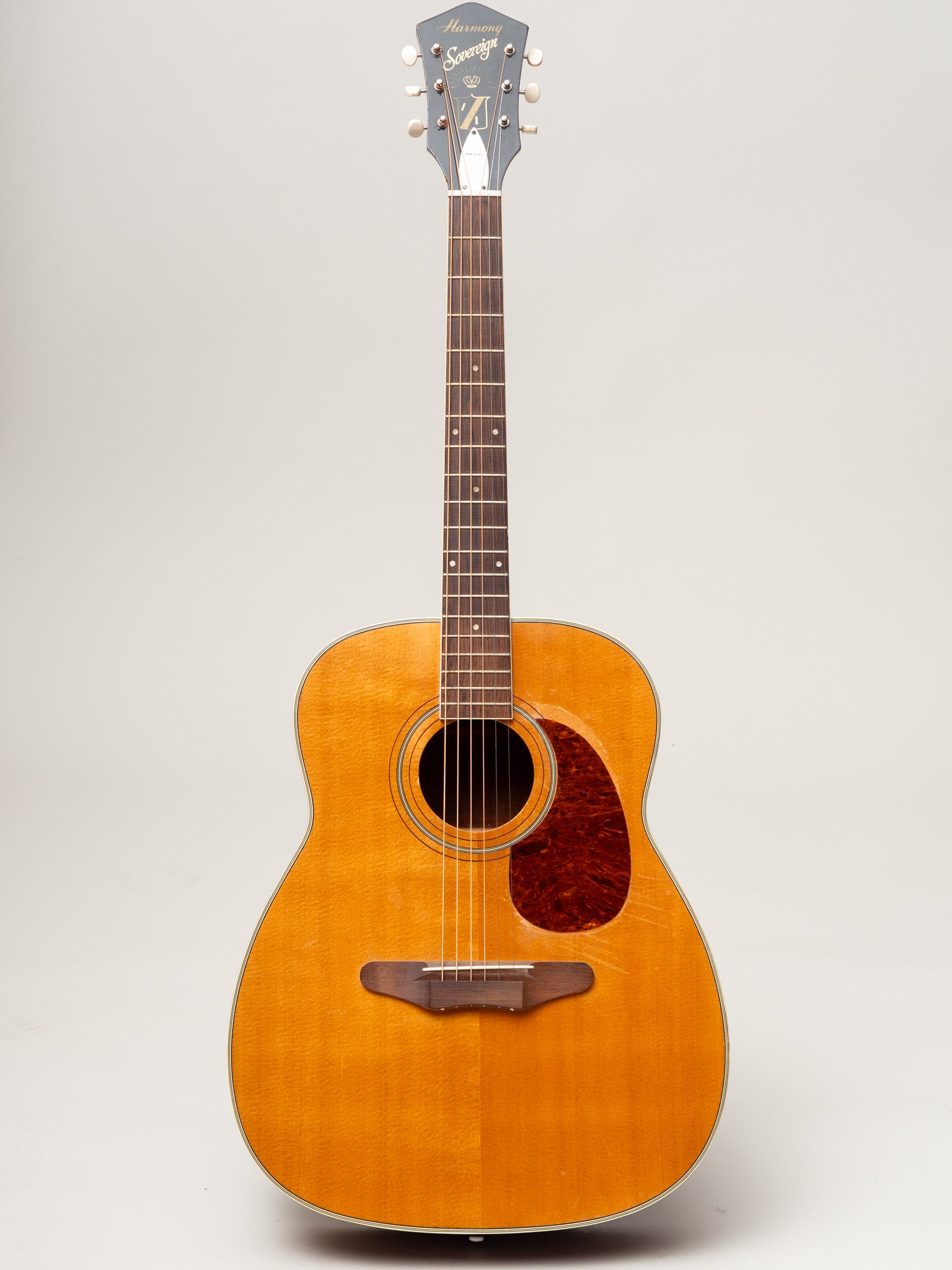 Vintage C.1960's Harmony Sovereign Acoustic Guitar formerly owned