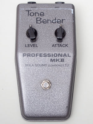 tone bender pedal Vintage Sola Sound Tone Bender Professional Mark II Guitar Pedal – TR Crandall Guitars