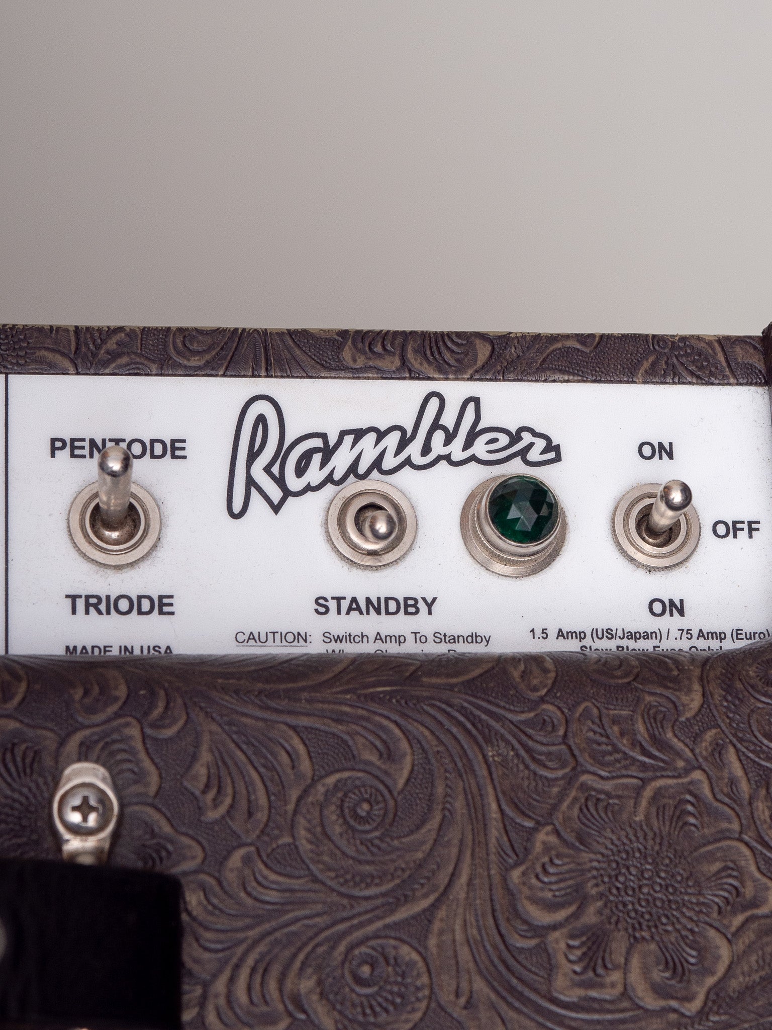 Used Carr Rambler Electric Guitar Amplifier Combo Pentode/Triode, Standby, On/Off Control Switches