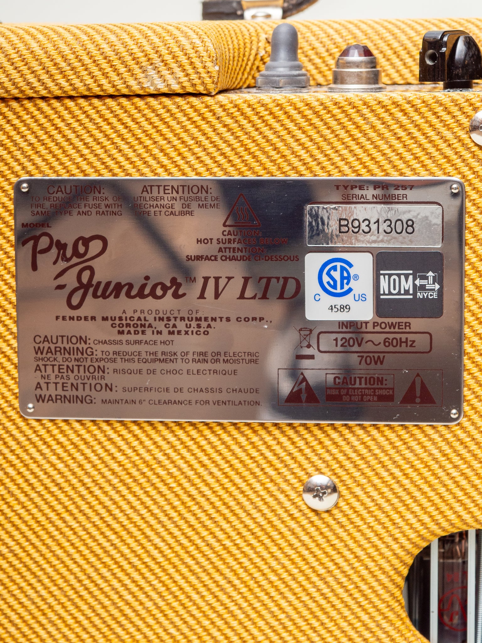 USED Fender Pro Junior IV