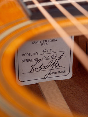 1990 Taylor 512 Guitar Serial Number