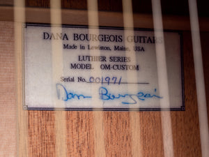 1999 Bourgeois Luthier Series OM-Custom